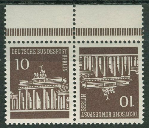 Berlin Zusammendrucke 1966 Brandenburger Tor K 5 OR dgz. postfrisch