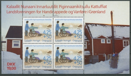 Grönland 1996 Gesellschaft für Behinderte Block 11 postfrisch (C13834)