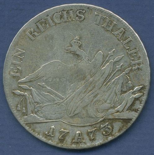 Preußen Taler 1773 A, Friedrich II., Dav. 2586 sehr schön (m6400)