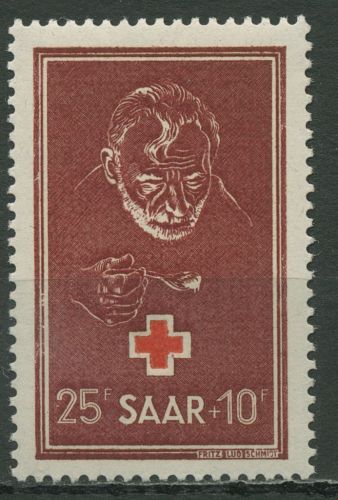 Saarland 1950 Rotes Kreuz, Armenspeisung 292 mit Falz