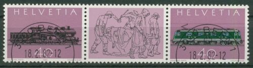 Schweiz 1982 St.Gotthard-Bahn 1214/15 ZD gestempelt