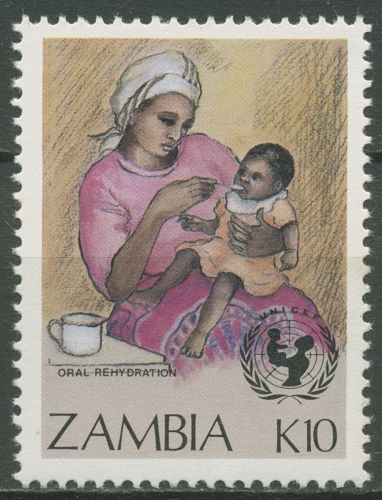 Sambia 1988 Kampagne für das Überleben der Kinder Immunisierung 451 postfrisch