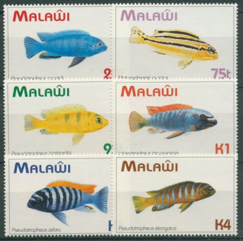 Malawi 1994 Fische aus dem Malawisee 634/39 postfrisch