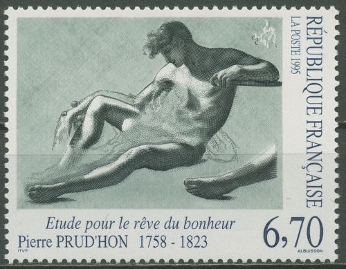 Frankreich 1995 Kunst Zeichnung Pierre-Paul Prud´hon 3088 postfrisch