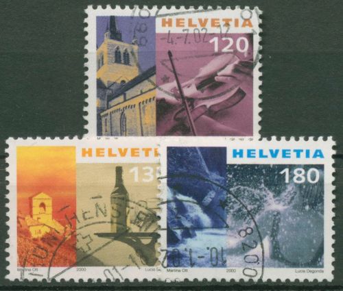 Schweiz 2000 Tourismus Kultur Gastronomie Thermalbad 1727/29 gestempelt
