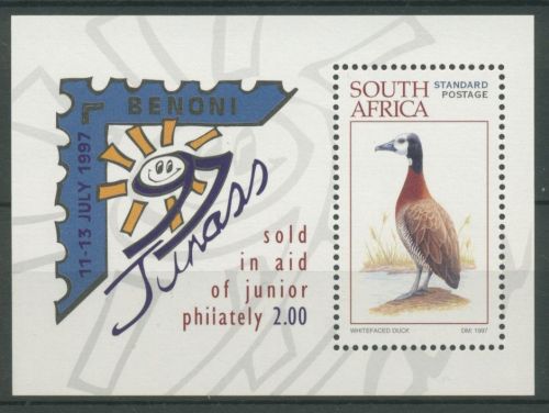 Südafrika 1997 JUNASS Wasservogel Ente Block 61 postfrisch (C25078)