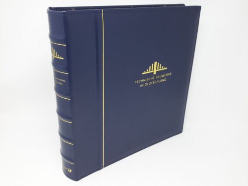 Deutsche Post Ringbinder blau, Technische Bauwerke gebraucht (Z2924)