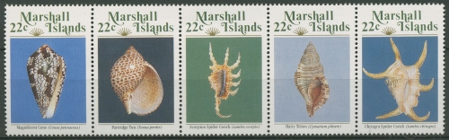 Marshall-Inseln 1987 Meeresschnecken 134/38 ZD postfrisch (C73023)