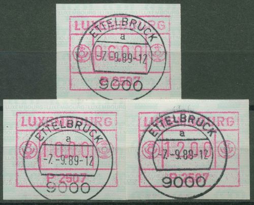 Luxemburg 1983 Automatenmarke Automat P 2507 Satz 1.7 d S2 gestempelt