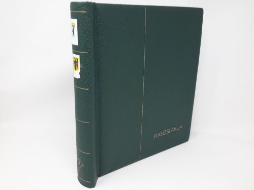 LEUCHTTURM Klemmbinder, älteres Modell, grün gebraucht, Rücken beklebt (Z2120)