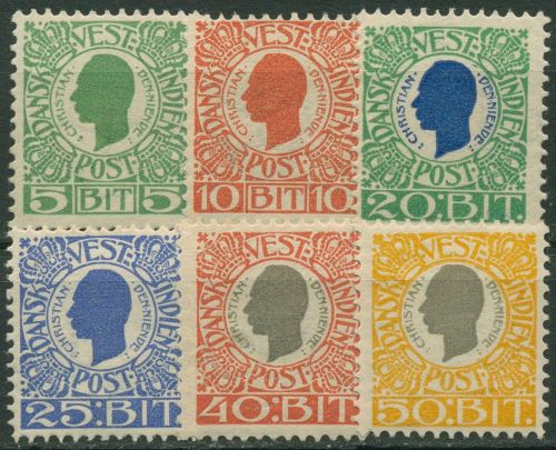 Dänisch Westindien 1905 König Christian IX., 29/34 mit Falz