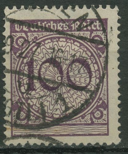 Deutsches Reich 1923 Freimarke: Korbdeckelmuster 343 gestempelt