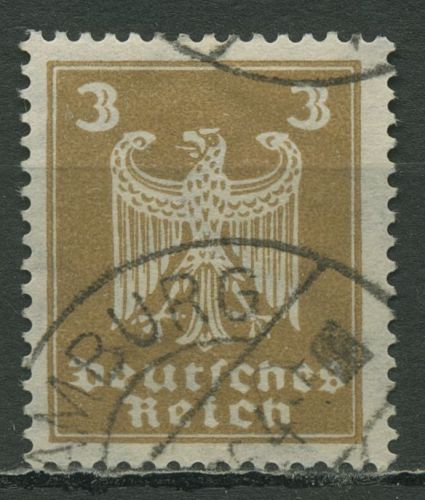 Deutsches Reich 1924 Freim. Neuer Reichsadler 355 Ya gestempelt (lg. WZ) geprüft