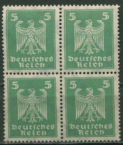 Deutsches Reich 1924 Freimarke: Neuer Reichsadler 356 X 4er-Block postfrisch
