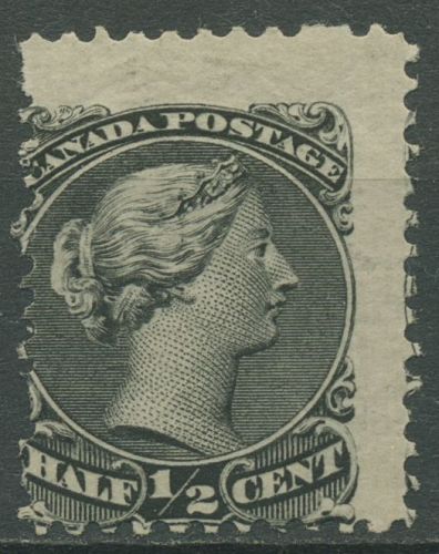 Kanada 1868 Königin Viktoria 1/2 Cent, 16 xA mit Falz