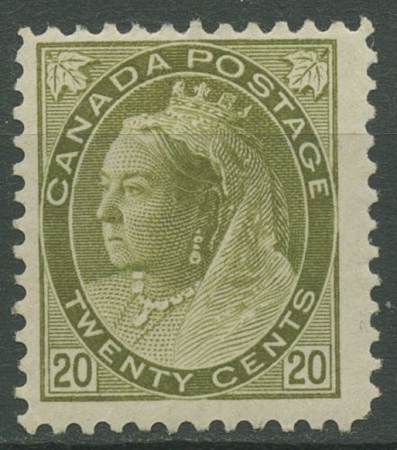 Kanada 1898 Königin Viktoria 20 Cents 72 A mit Falz