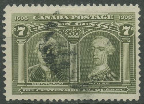 Kanada 1908 300 J. Gründung Quebecs General Wolfe 88 gestempelt