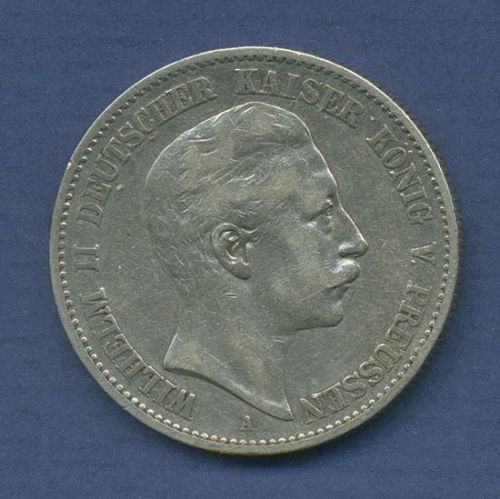 Preußen 2 Mark 1896 A, Kaiser Wilhelm II., J 102 ss (m6419)