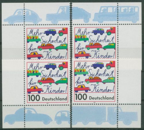 Bund 1997 Verkehrssicherheit für Kinder 1897 alle 4 Ecken postfrisch (E2694)