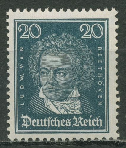Deutsches Reich 1926 Berühmte Deutsche: Beethoven 392 X postfrisch