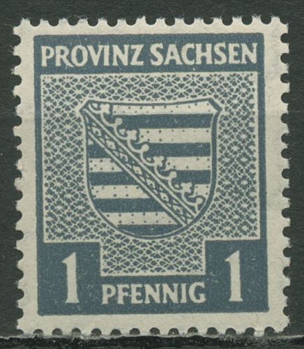 SBZ Provinz Sachsen 1945 73 X y postfrisch mit fluoreszierender Gummierung
