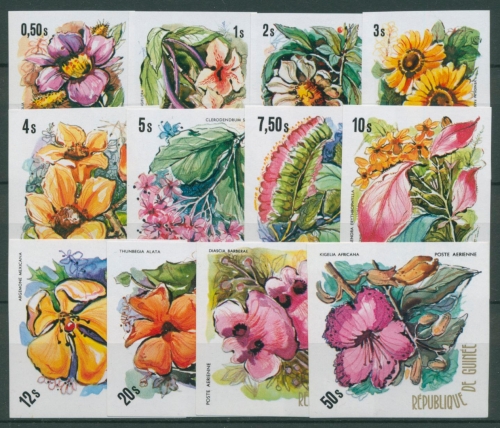 Guinea 1974 Einheimische Blumen 688/99 B postfrisch