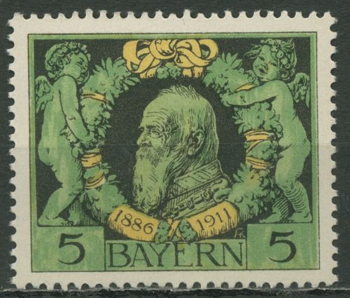 Bayern 1911 25 Jahre Regentschaft von Prinzregent Luitpold 92 A postfrisch
