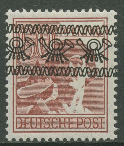 Bizone 1948 II. Kontrollratsausgabe mit Bandaufdruck 49 I a mit Falz