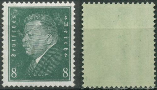 Deutsches Reich 1928 Ebert mit grünlicher Gummierung 412 z postfrisch, selten!