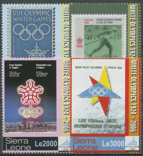 Sierra Leone 2006 Olympische Winterspiele in Turin 4908/11 postfrisch