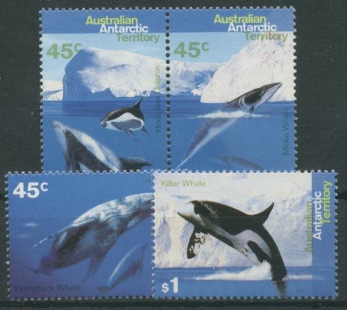 Austral. Antarktis 1995 Wale und Delphine 102/05 postfrisch
