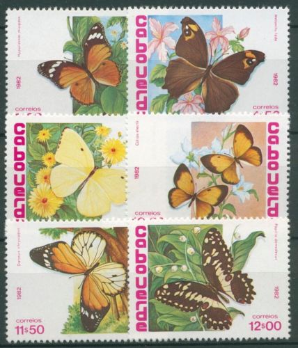 Kap Verde 1982 Schmetterlinge 467/72 postfrisch