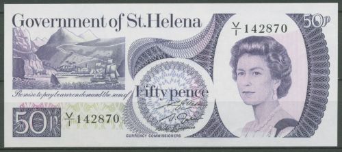 St. Helena 50 Pence 1979, KM 5 a kassenfrisch (K352)