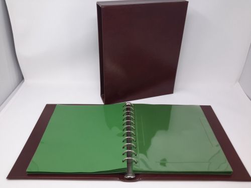 SAFE ETB ALBUM Ringbinder/KA 708 + 831 braun mit 30 Blatt 863 gebraucht (Z2951)