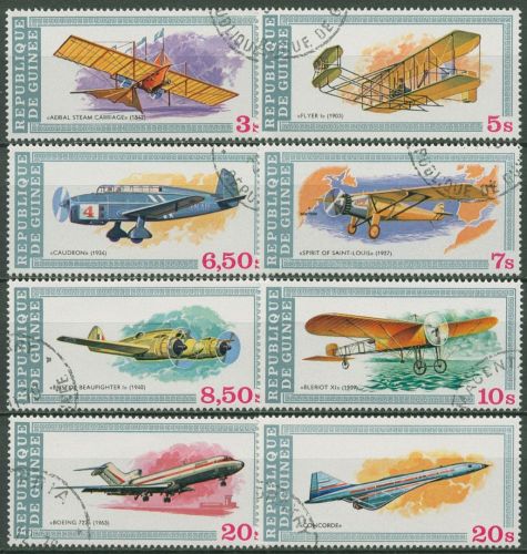 Guinea 1979 Geschichte der Luftfahrt Flugzeuge Boeing 850/57 A gestempelt