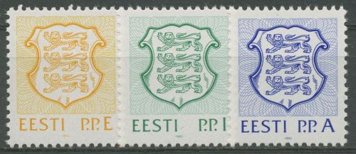 Estland 1992 Freimarken Staatswappen 183/85 postfrisch
