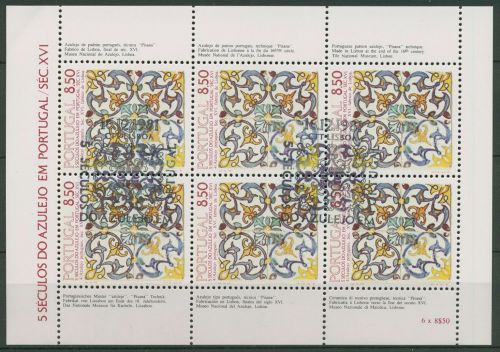 Portugal 1981 500 Jahre Azulejos Kleinbogen 1548 K gestempelt (C91263)