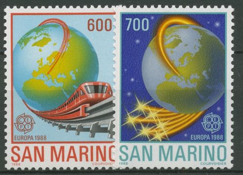 San Marino 1988 Europa CEPT Transport-u. Kommunikationsmittel 1380/81 postfrisch
