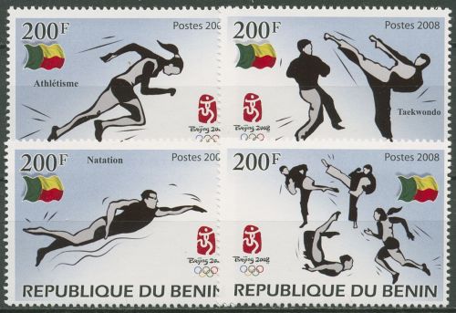 Benin 2008 Olympische Sommerspiele in Peking 1463/66 postfrisch