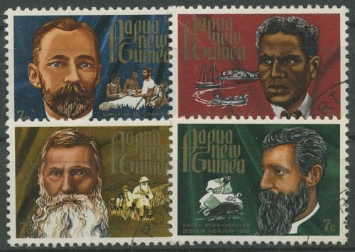 Papua Neuguinea 1972 Missionare 230/33 gestempelt