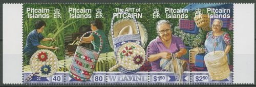 Pitcairn 2002 Kunsthandwerk Korbflechterei 619/22 ZD postfrisch (C40524)