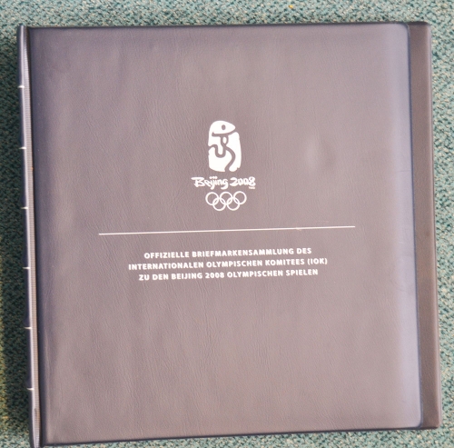 BOREK Ringbinder blau, Olympiade 2008, PEKING gebraucht (Z656)