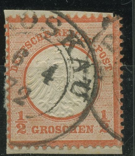 Deutsches Reich 1872 Adler mit kleinem Brustschild 3 gestempelt