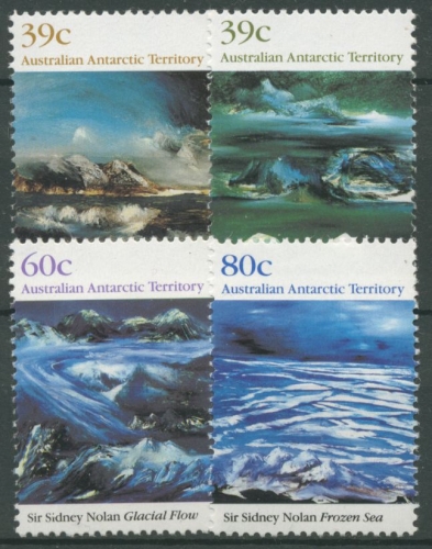 Austral. Antarktis 1989 Eislandschaften Gemälde 84/87 postfrisch