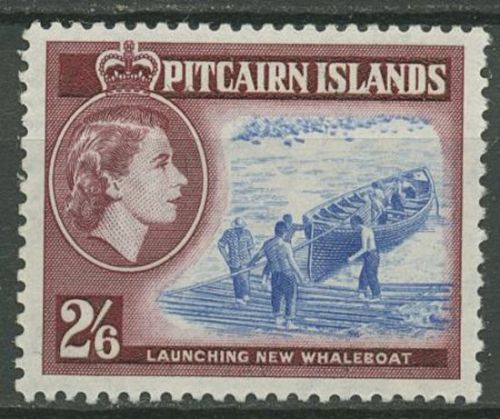 Pitcairn 1957 Stapellauf eines Walbootes 30 postfrisch