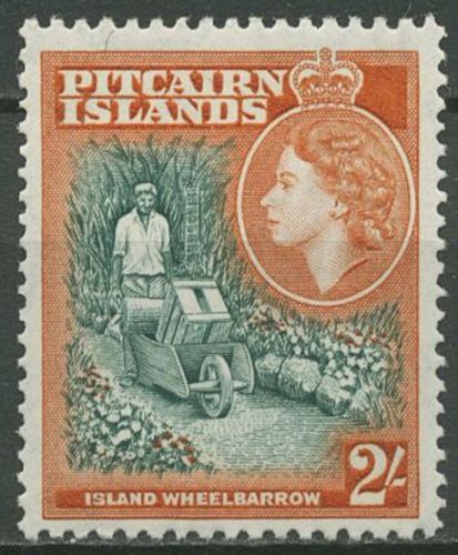 Pitcairn 1957 Ansichten Schubkarren 29 postfrisch