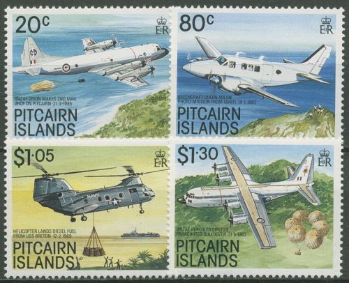 Pitcairn 1989 Flugzeuge Hubschrauber 342/45 postfrisch
