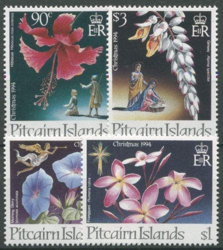 Pitcairn 1994 Weihnachten Blumen 440/43 postfrisch