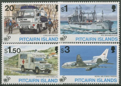 Pitcairn 1995 50 Jahre Vereinte Nationen UNO Fahrzeuge 465/68 postfrisch