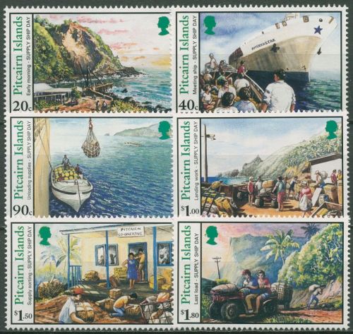 Pitcairn 1996 Ankunft des Versorgungsschiffes 469/74 postfrisch